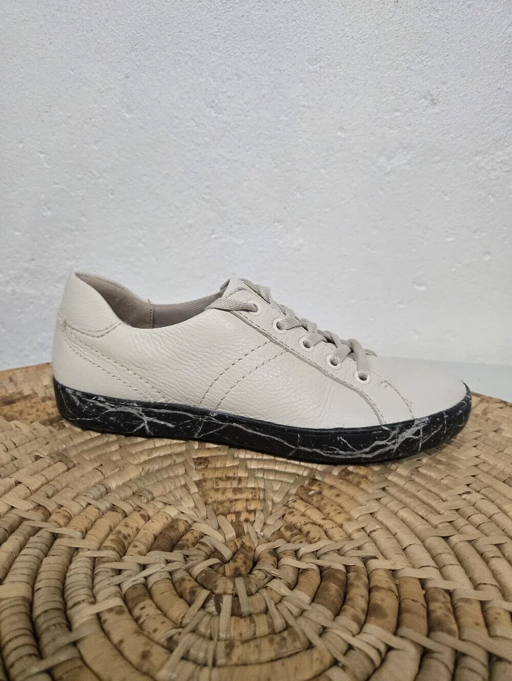 Naturalizer Ivory Leather Sneakers
